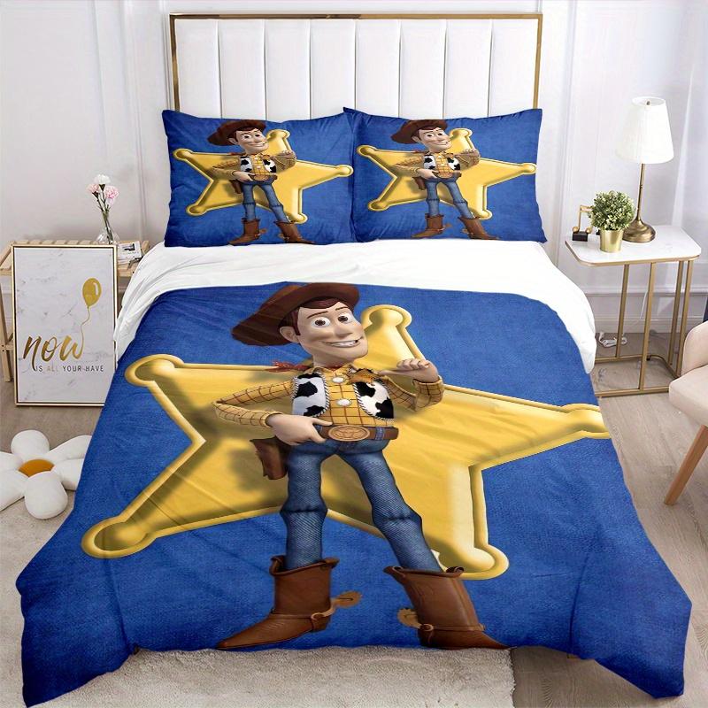 3pcs Star Woody Pattern Bedding Set, 1* Cover + 2*Pillowcases, Printed Bedding Set, Soft and Comfortable, Suitable for Bedroom D068