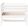 Vidaxl Łóżko Dzienne Bez Materaca Białe 100X200 Cm Lite Drewno Sosnowe