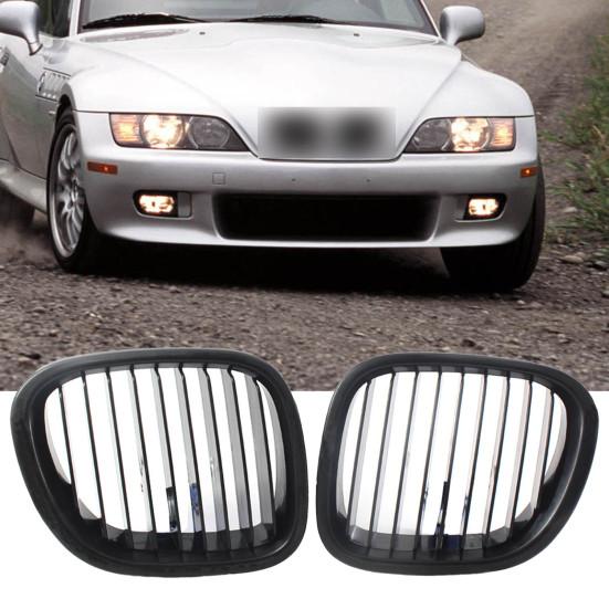 

2Pcs Car Grilles Mesh ABS Front Grill Replacement 51138412950 51138412949 for BMW