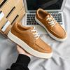 Módní luxusní značka Pánské boty Pravá kůže Šedá Designová móda Módní Oxford Ležérní obuv Mužské šněrovací Pohodlné tenisky