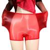 Women Underpants Thin Transparent Thin Elastic Soft Glossy Surface See-through Tempting Mid Waist Anti-septic Lady Panties Briefs