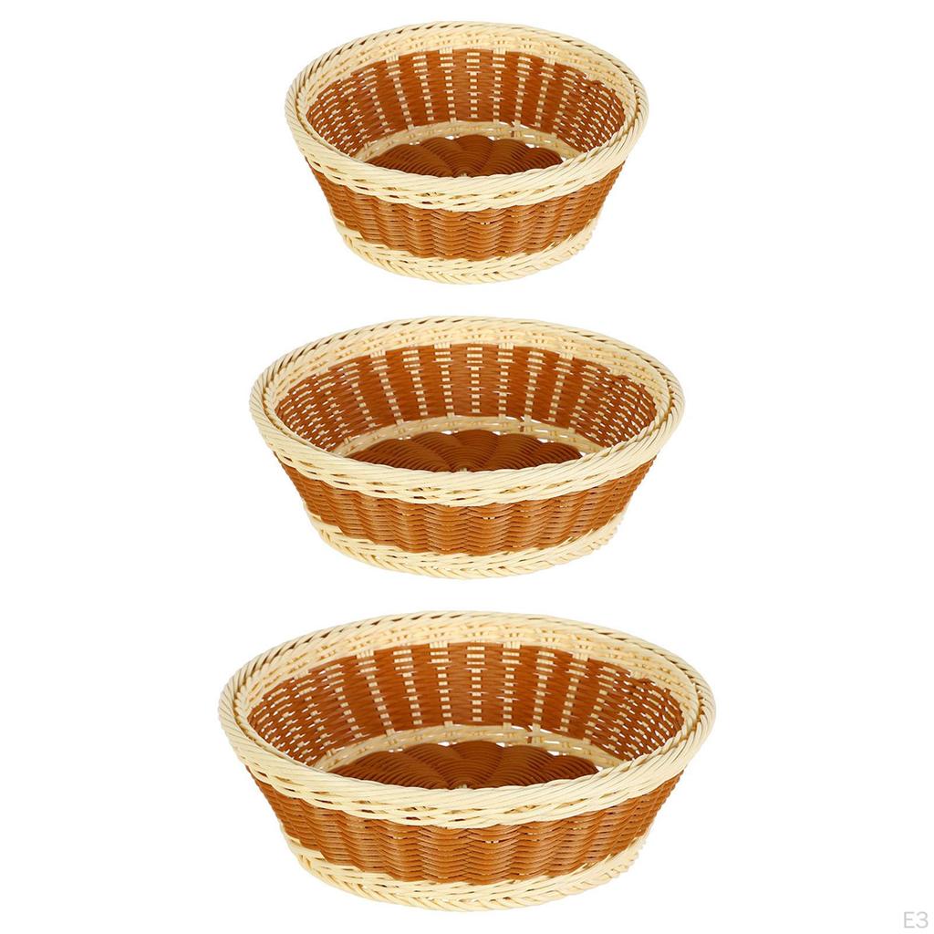 Panier à pain Porte-plateau, Panier de rangement, Décoration ménagère multifonctionnelle pour fruits