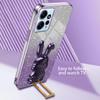 For Xiaomi Redmi Note 12 4G Case Cute Rabbit Anti-shock Phone Cover with Pull-out Kickstand