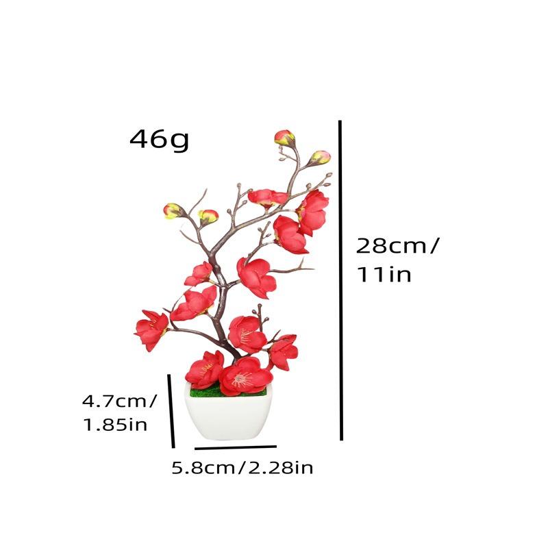 Double Vertical Pattern Pot Wintersweet Bonsai Artificial Plum Blossom Flowerpot Planting Flowerpot