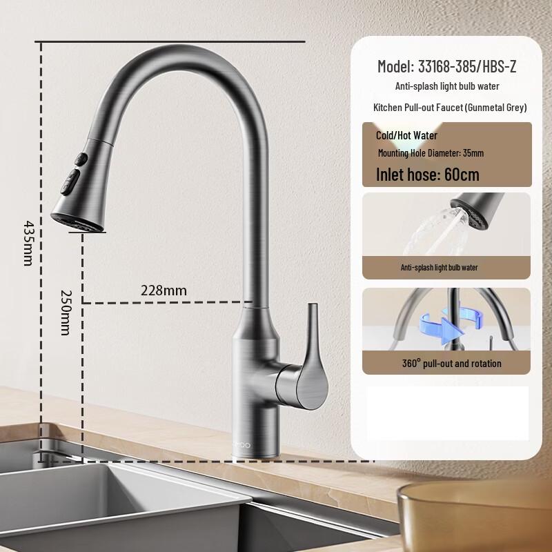 JOMOO Pull-Out Kitchen Faucet