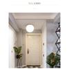 Nordic LED Glass Wall Light Milk White Color Ball Ceiling Light Minimalist Bathroom Corridor Balcony Bedroom Entrance Lighting