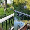 Gancio Decorativo per Ringhiera Balcone Esterno Gancio per Piante Gancio Robusto per Recinzione Ponte Ringhiera per Mangiatoie per Uccelli Cesto Fioriera