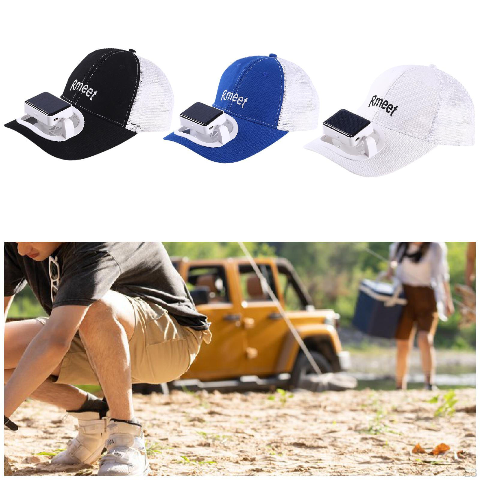 Шляпы с солнцезащитным козырьком и регулируемой шляпой с вентилятором — фото 5