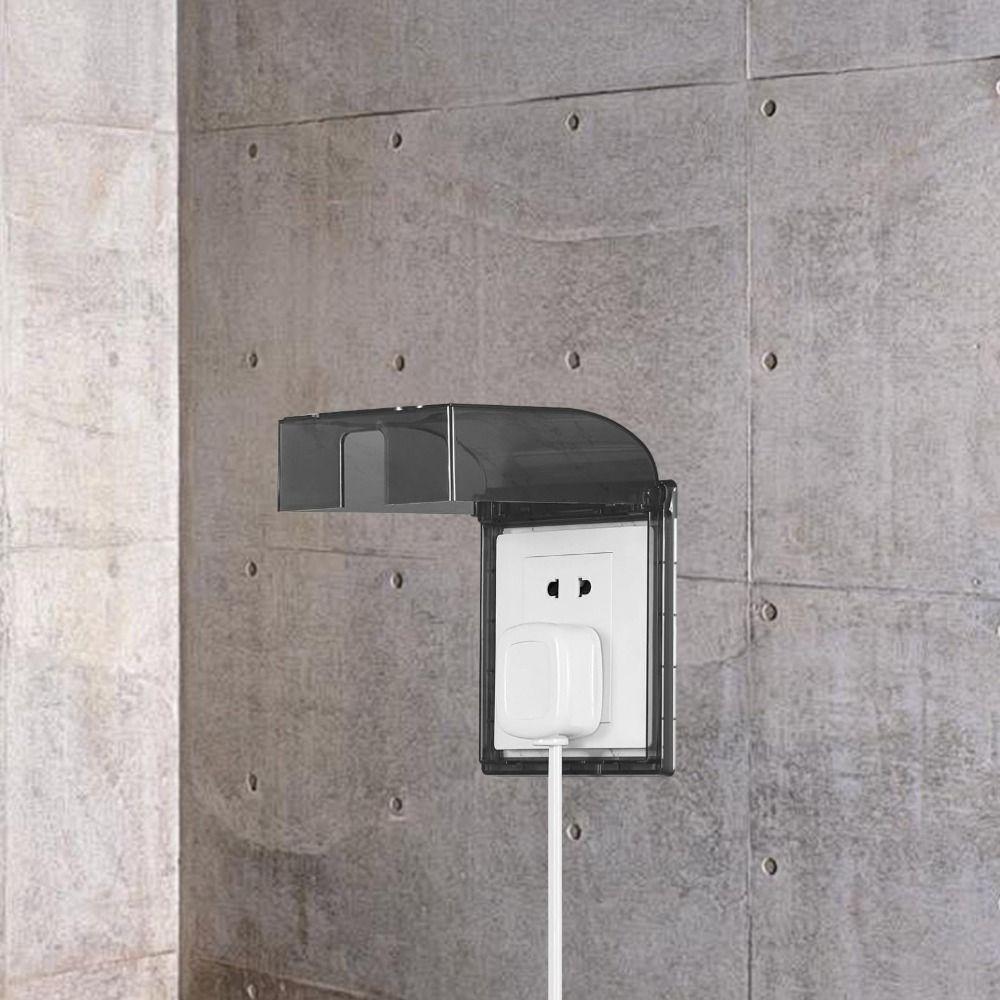 Plastic Waterproof Socket Box Transparent Electrical Safety Guard Switch Socket Cover Bathroom