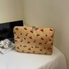 Simple Cherry Print Tablet Liner Bag Notebook Wear-resistant Computer Protective Cover Storage Bag Clutch Bag