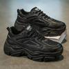 Men's Trendy Korean-Style White Summer Sneakers: Versatile, Thick-Soled Casual Sports Shoes for Teens and Dads