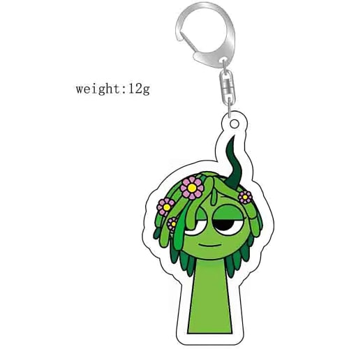 Splunky Keychains, Set of 10, Acrylic Keychain Pendants, Singing Monsters, Horror Game Accessories, Character Charms, Key Bag Decorations, Gifts, Unof