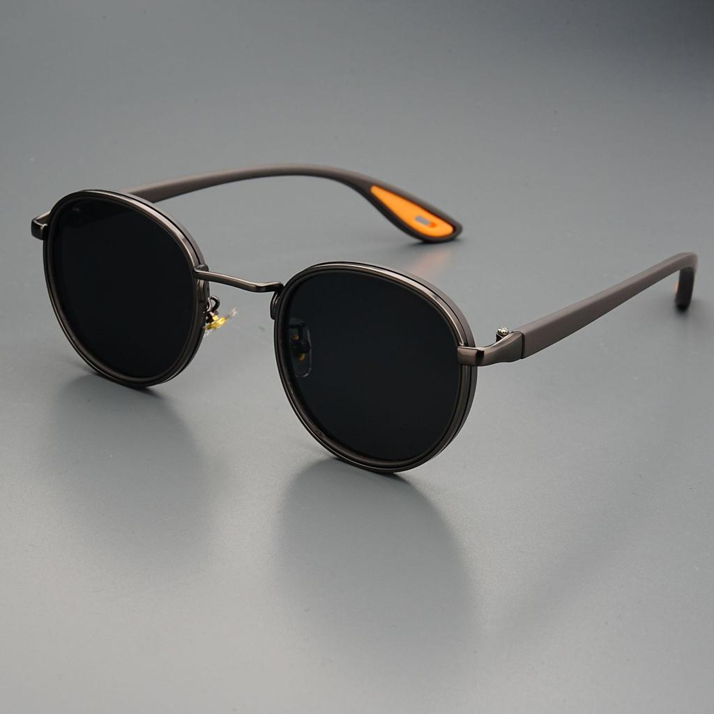 Metal Anti-Blue Light Glasses Women Men Vintage Round Frame Eye Protection Ultra Light Eyeglasses