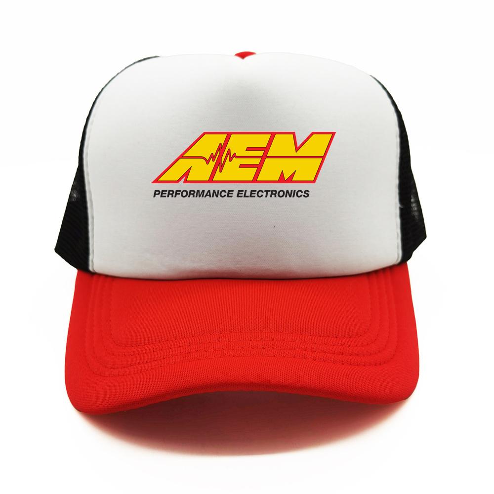 Aem Performance Electronics Trucker Cap Men Aem Hat Baseball Cap Unisex Outdoor Mesh Net Caps MZ-619