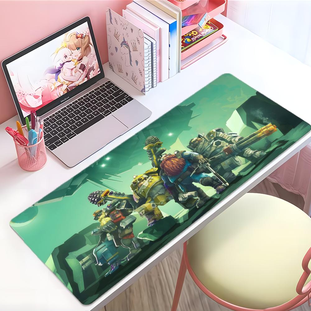 Fun Coop Game DDeep Rock Galactic Mouse Pad Large Thick Desk Pad Stitched Edges Gaming Mouse Mat For Pc
