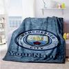 Manchester City Customize Text Blanket Gift Personalized Blanket Warmthful Decor Throw For Couch Office Chair Living Room Chair Four Seasons Universal