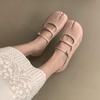 IPPEUM Split Toe Shoes Ballet Flats Buckle Straps 2025 New Summer Mary Janes Ballerinas Zapatos Mujer