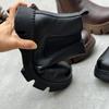 Women's Ankle Boots Short Shoes for Woman Genuine Leather Footwear Flat Ankle Boots For Women Casual Roman Shoes Retro