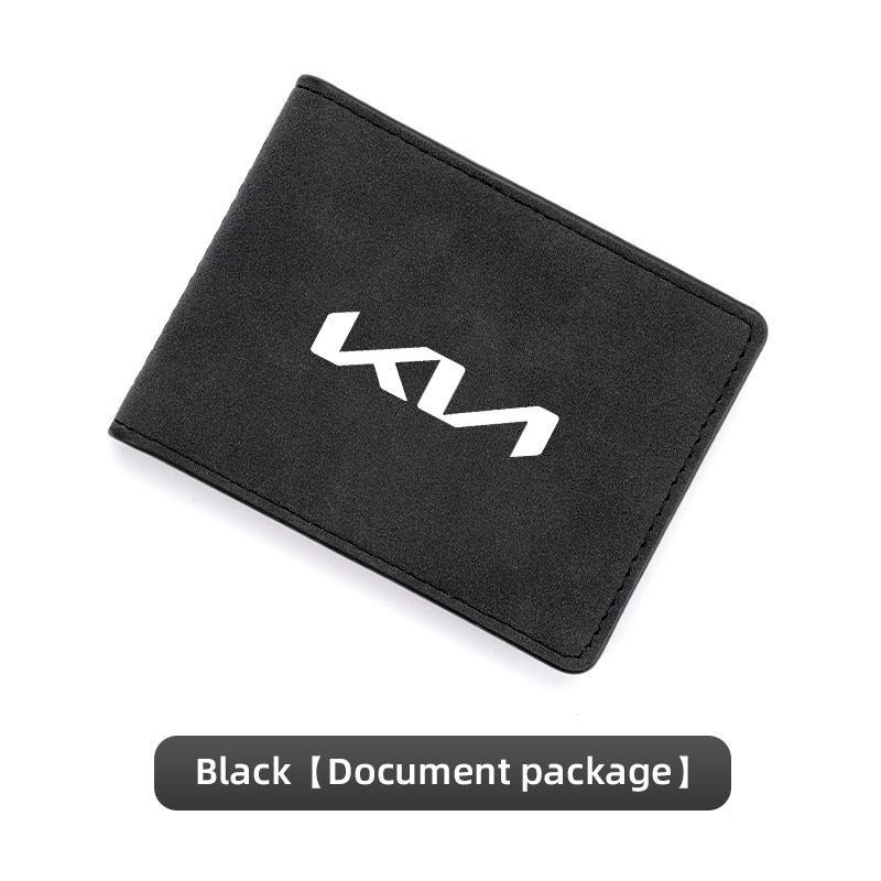 BSLJ6 1pcs Car Styling Auto Driver License Credit Card Bag PU Leather for Kia KN Sportage Ceed Picanto Rio ProCeed K7 K5 K8 K3 K9 Niro