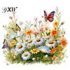 Long-lasting Wall Stickers Vibrant Butterfly Flower Pattern Easy to Adhesive Decals Apply Long-Lasting Decoration Removable Elegant Home Decor