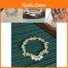 Plated Sophisticated Alloy Beaded Bracelet With Natureinspired Leaf Elements For Women
