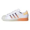 adidas Baskets Superstar Blanches Orange Acide Femme Blanc Nuage Semi-Flash Nuit GW4908