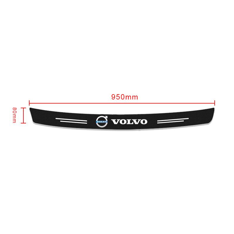 

1Pcs Carbon Fiber Auto Protective Rear Trunk Bumper Guard 3D Stickers For Volvo 240 C70 S40 S50 S60 S70 S80 S90 V40 V50 V60 V90 XC40 XC60 XC90 Vnl