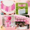 20PCS Tissue Paper Party Pink Tassel Garland Tassel DIY Paper for Party Decoration Birthday Banner Festivals Baby Showers 14inch