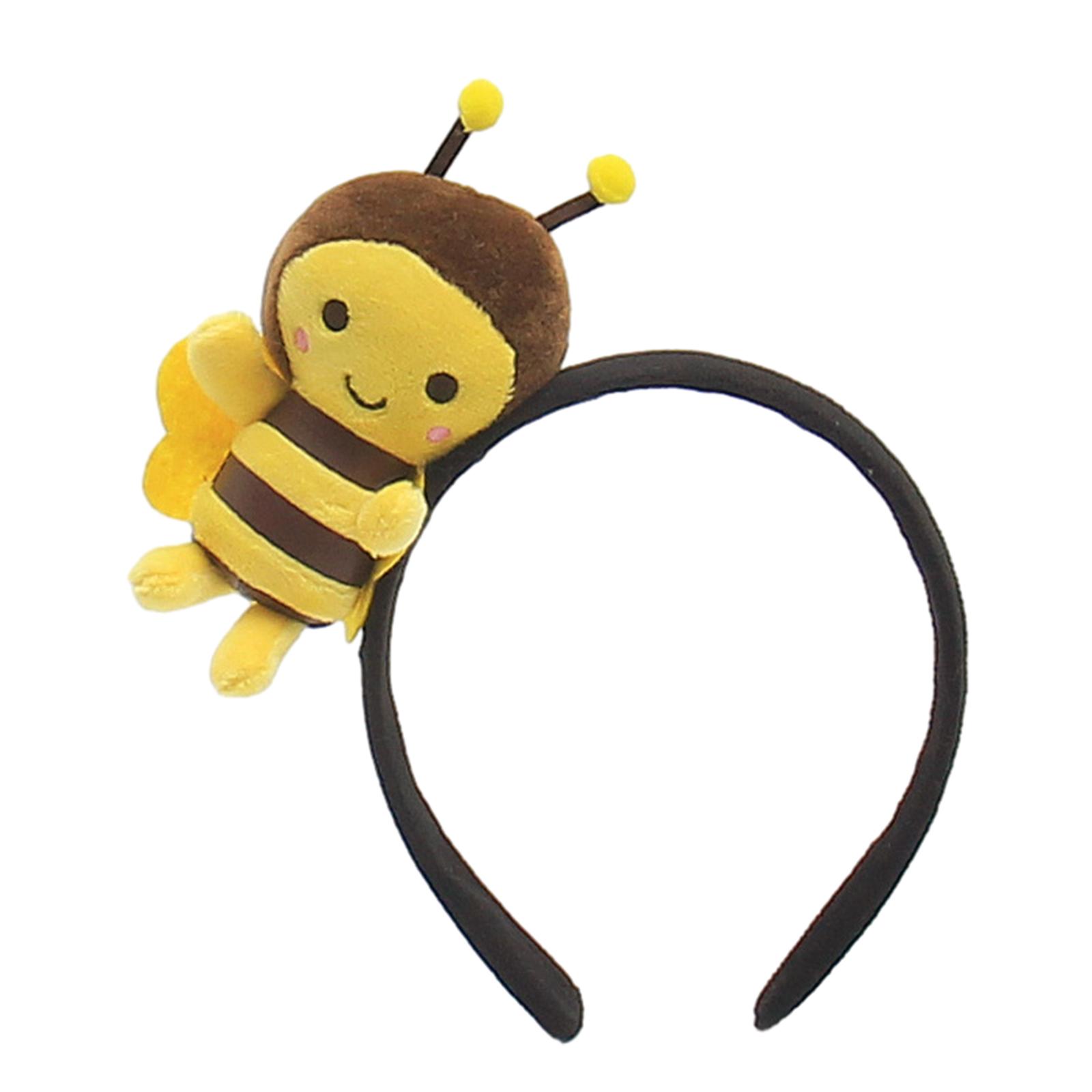 

Bee Headbands Hairbands Plush Hair Hoop Animal Headbands Cosplay Party Hair Accessory for Party 1