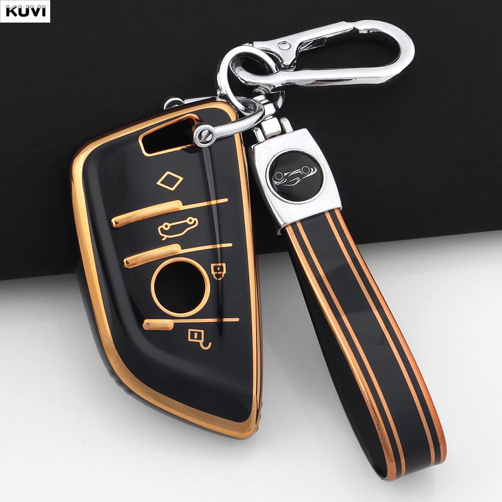 Tpu Car Key Case Cover For Bmw F20 G20 G30 X1 X3 X4 X5 G05 X6 X7 G11 F15 F16 G01 G02 F48 Accessories Holder Shell Keychainsories