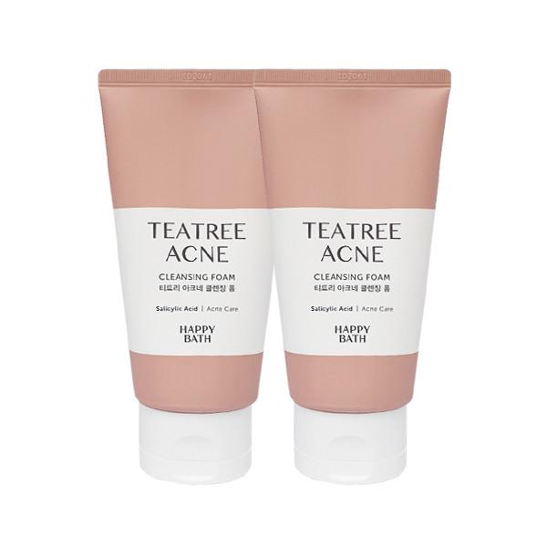 HAPPY BATH Tea Tree Cleansing Foam 150g x2