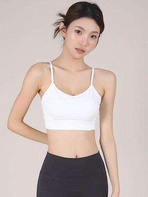Reggiseno Sportivo da Donna Traspirante Antiurto con Spalline Incrociate sulla Schiena per Yoga e Fitness