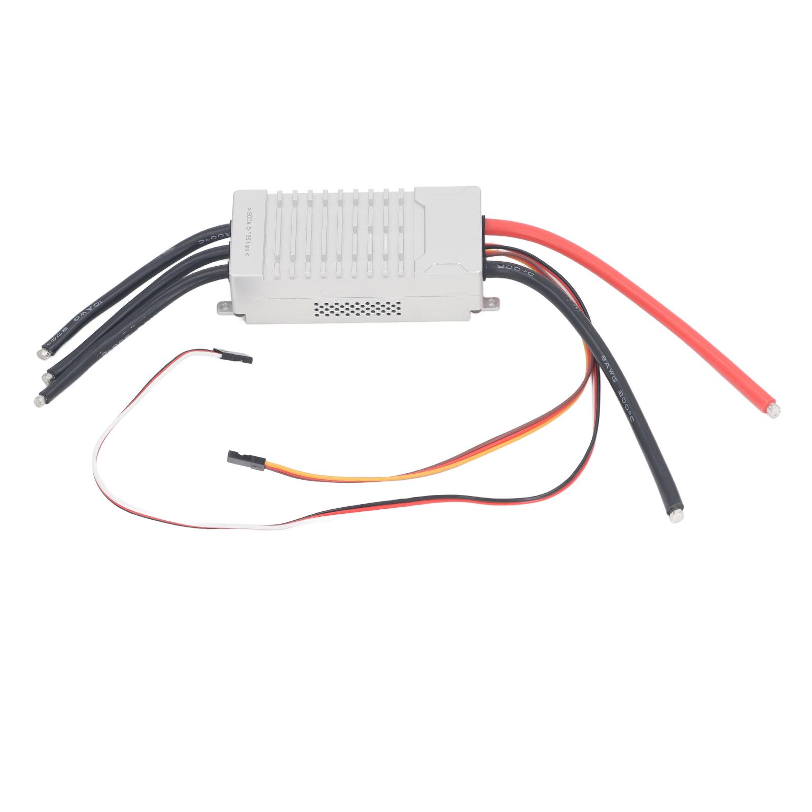 200A ESC 5-12S Бесколлекторный регулятор скорости Электрический регулятор скорости Для многоосевой модели с фиксированным крылом RC Дрон Самолет Вертолет