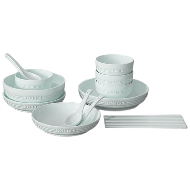 KOBACH Celadon 16-Piece Dinnerware Set