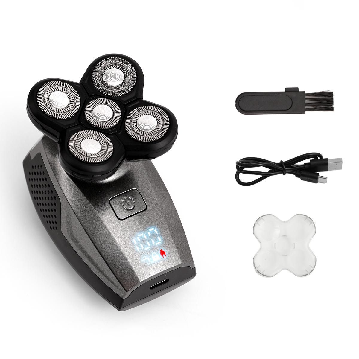 

Аккумуляторная электробритва 5-в-1: Бритва для бритья всего тела с 5 лезвиями, моющаяся полностью