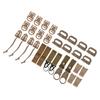 30 Pcs Molle Attachments D Buckle Backpack Buckle Nylon Ribbon Backpack Accessories for Picnics