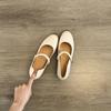 Superweiches Lammleder~ Französische Einzel-Schuhe Damen Dicke Absätze Kleine Lederschuhe Retro Schön Keine müden Füße Zu Röcken Mary Jane Schuhe