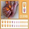 Summer Fresh Peach Heart Ombre Nail Art with Diamond Accents