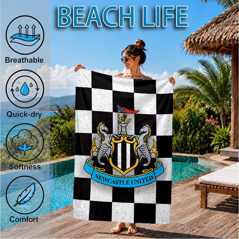 United Crest Printed Microfiber Beach Towel, Soft And Absorbent, Quick-Dry, Ideal for Summer Travel, Beach Essential, Swimming Pool