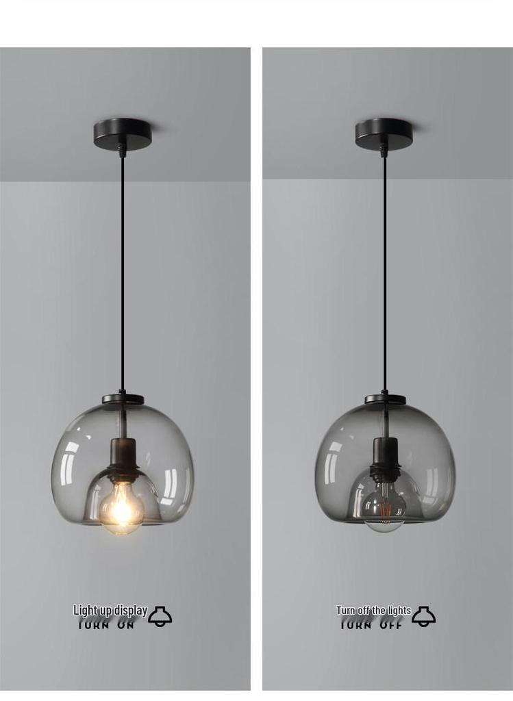 Italian-Style Modern Glass Pendant Light for Bedroom & Bar