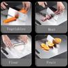 0.17CM Thick 304 Stainless Steel Cutting Board Antibacterial Mildew-proof Household Cutting Board Kitchen Kneading Dough Board