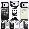 Friends Not Food Vegan Quote Phone Case for iPhone 17 16 15 14 13 Pro Max Back Cover for 12 11 Pro Coque