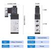 24V Pneumatic Electric Solenoid Valves 5 Way 2 Position Magnetic Manifold Valves Electric Control Air Gas Magnetic Valves