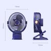1 Set 720 Degree  Rotating Hanging Clip Fan Night Light Air Cooler Usb Rechargeable Electric Fan Outdoor Camping Small Fans Ventilador