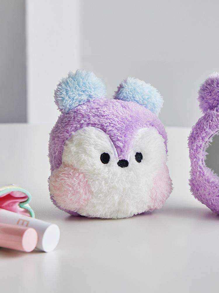 Line Friends BT21 MANG Minini Glitter Plush Hand Mirror
