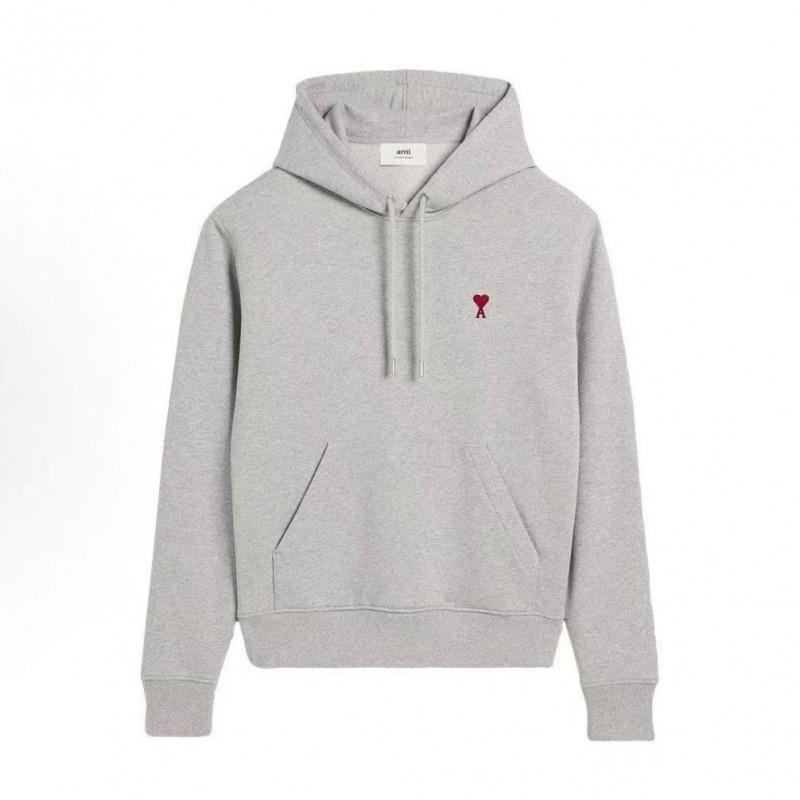 26 Pairs Ami Style Couple Embroidered Hooded Sweatshirts Loose Casual Tops Teens