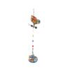 Outdoor Garden Hanging Butterfly Shape Single Painted Glass Ball Bird Feeder