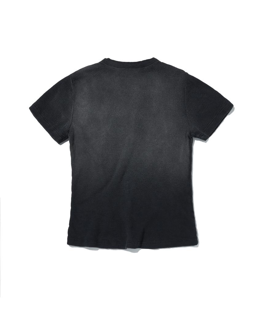 Seuweideu Washed Thermal Logo Tee [Black]