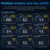 M12 GPS+OBD Head Up Display Car HUD On-board Computer Auto Projector Electronics Windshield Obd2 Display With Speed RPM Compass
