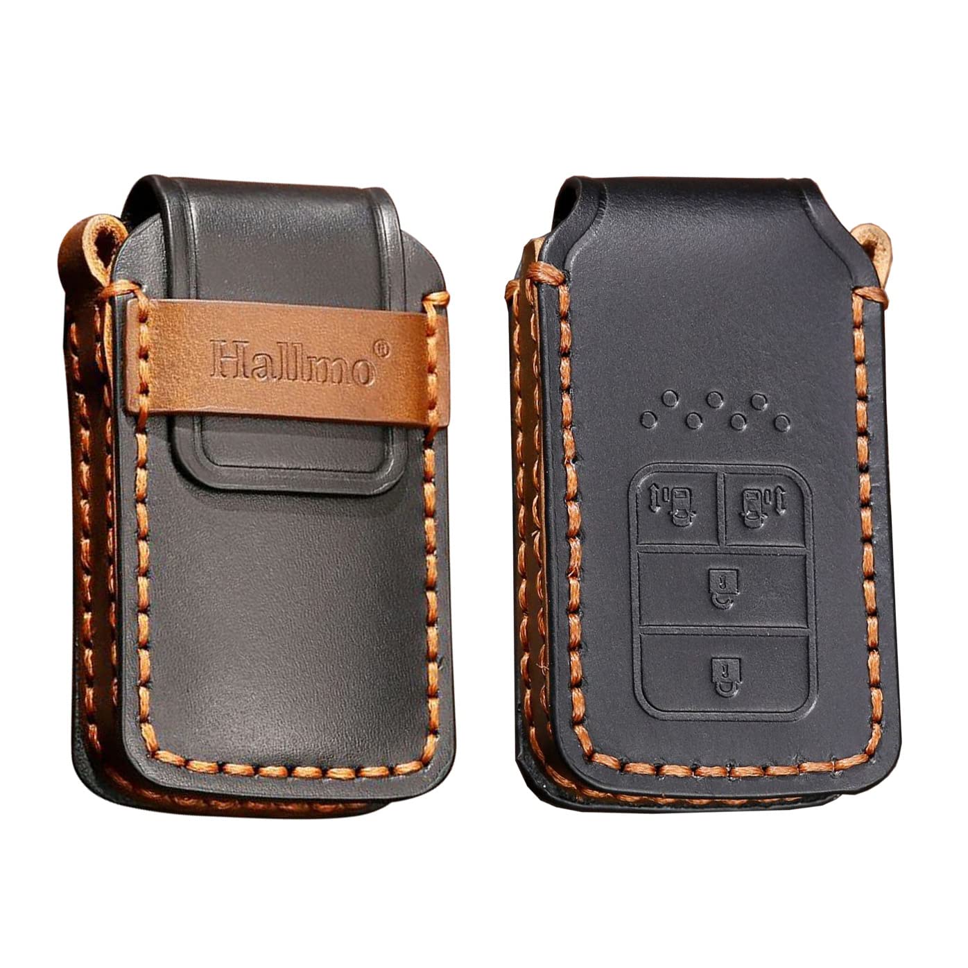 

[ontto] Honda Smart Key Case Key Cover Stylish Luxury Key Holder for Honda Fit 4 buttons-B чёрный